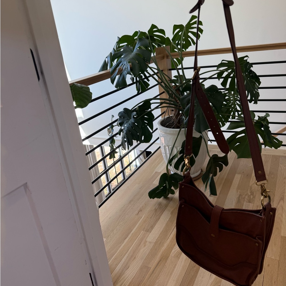 Frye Brown Leather Campus Madison Shoulder Bag - Picture 4 of 4